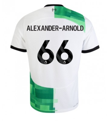 Lacne Muži Futbalové dres Liverpool Alexander-Arnold #66 2023-24 Krátky Rukáv - Preč